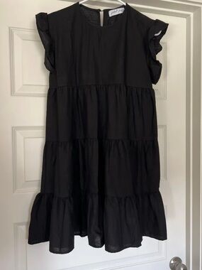 Petal and Pup Black Babydoll Dress